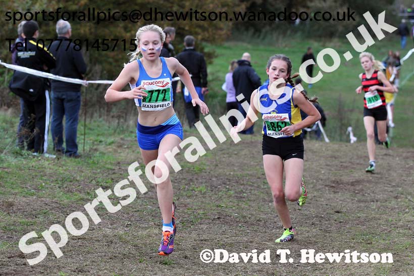 Girls under-15s National Cross Country Relays. Photo: David T. Hewitson/Sports for All Pics